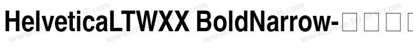 HelveticaLTWXX BoldNarrow字体转换